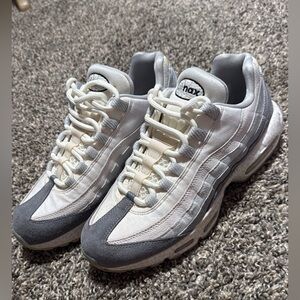 Nike Air Max White and Gray Sneakers